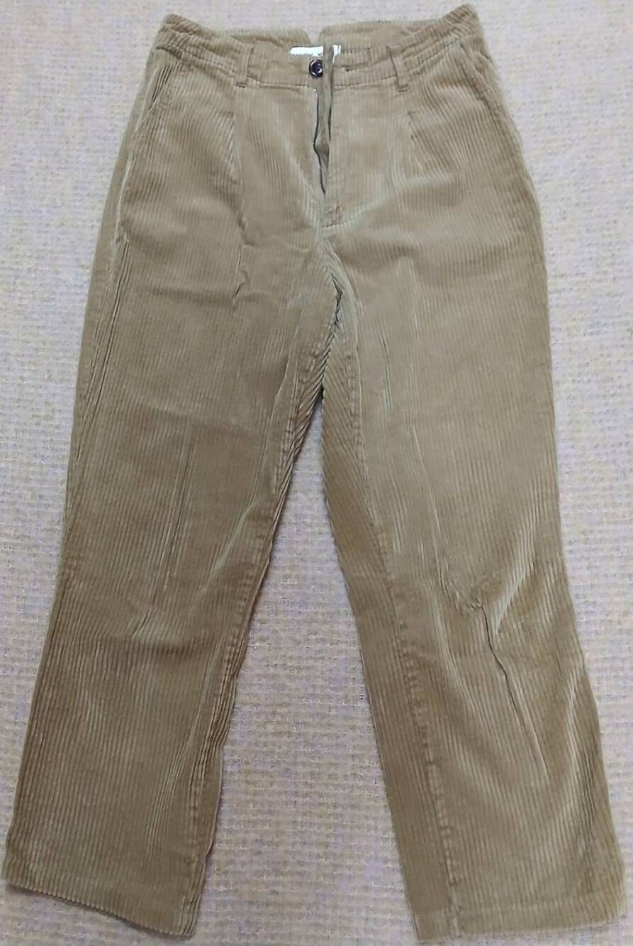 Alex mill women size 4 hi rise loose fit straight leg mustard yellow corduroy pa